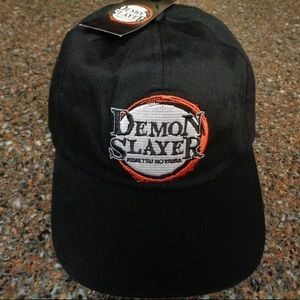 Demon Slayer‎ Hat Strapback OSFM Black Adjustable Buckle Brand New